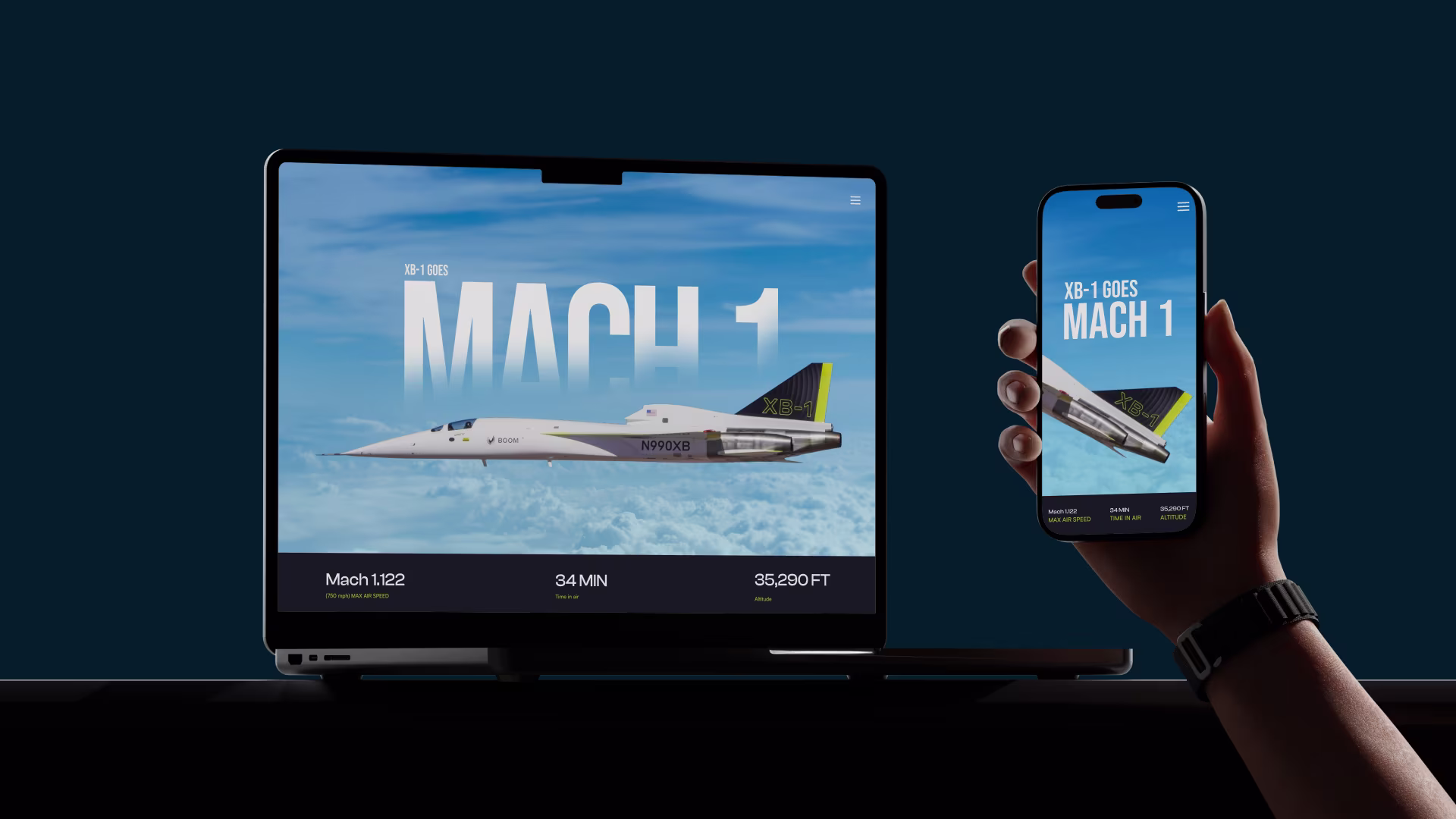 Landing Page for an Aerospace Company project preview