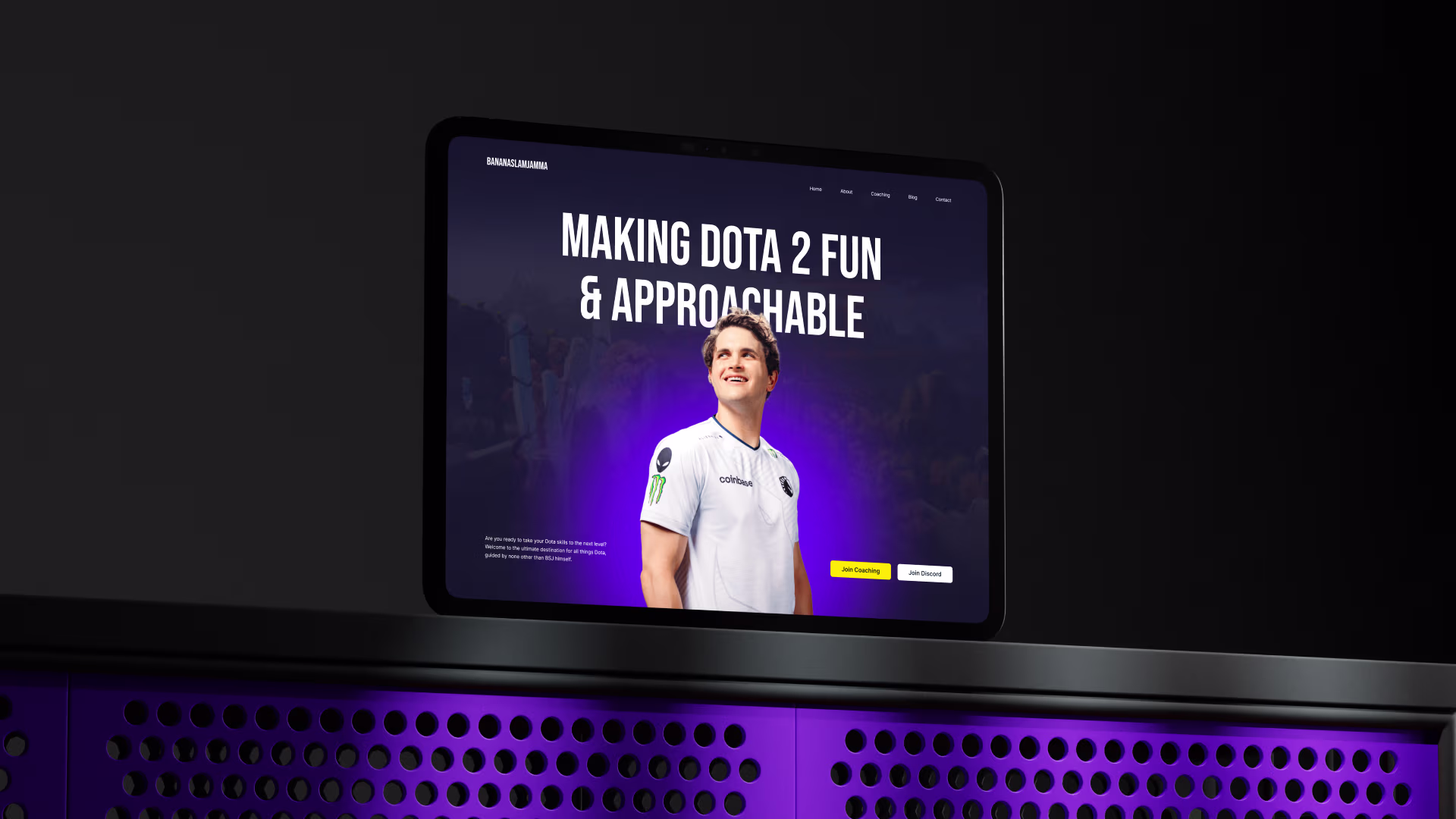 Brand Website for an Esports Coach, Streamer & Caster project preview